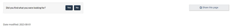 Screenshot of the content footer.